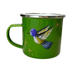 Taza Enlozada Colibrí